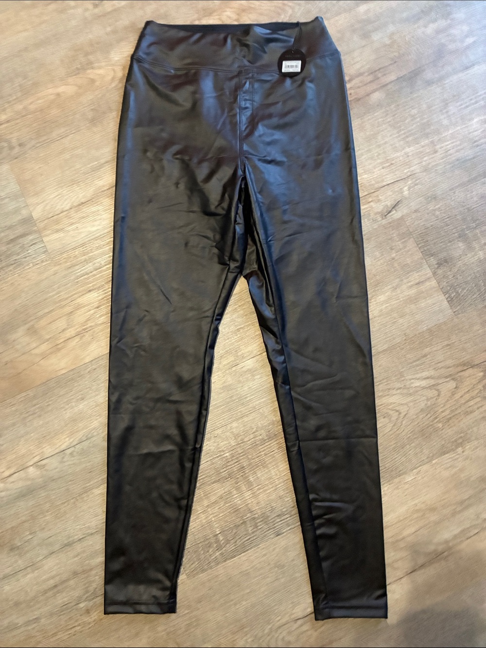 aerie Offline Real Luxe Faux Leather Leggings in Black